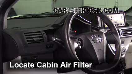 Cabin Filter Replacement: Scion iQ 2012-2015 - 2012 Scion iQ 1.3L 4 Cyl.